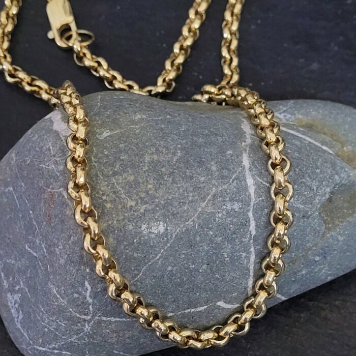 9ct Extra Large Belcher Chain – Gary French Jewellery
