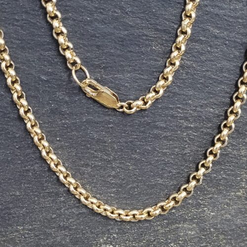 9ct Yellow Gold Heavy Belcher Chain by Ace Jewellery, Leeds