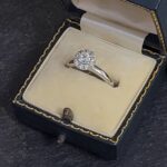 18ct White Gold 0.40ct Diamond Halo Engagement Ring from Ace Jewellery, Leeds