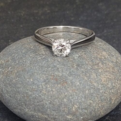 0.77ct Solitaire Diamond Engagement Ring Platinum from Ace Jewellery, Leeds