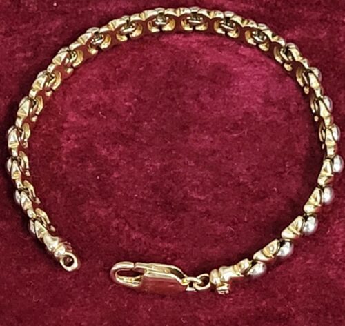 9ct Yellow & White Mixed-Metal Bracelet from Ace Jewellery, Leeds