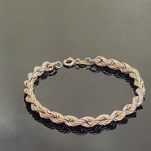 9ct Yellow Gold Rope Bracelet from Ace Jewellery, Leeds