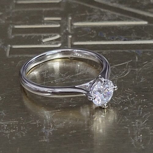 0.80ct Brilliant Cut Diamond Engagement Ring Platinum from Ace Jewellery, Leeds