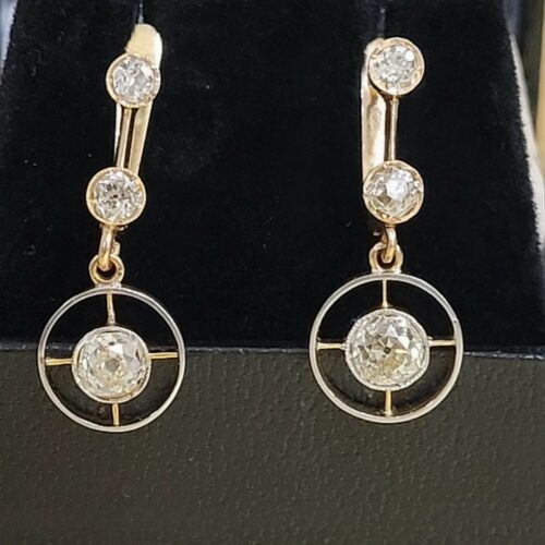 1.7ct Diamond Drop Earrings 18ct Yellow Gold from Ace Jewellery, Leeds