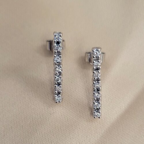 0.20ct Diamond Drop Earrings 18ct White Gold from Ace Jewellery, Leeds