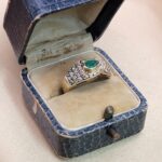 0.95ct Emerald & Diamond Ring 18ct Yellow Gold from Ace Jewellery, Leeds