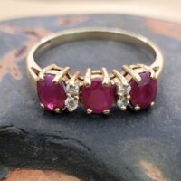 9ct Yellow Gold 1.40ct Ruby & Diamond Ring from Ace Jewellery, Leeds