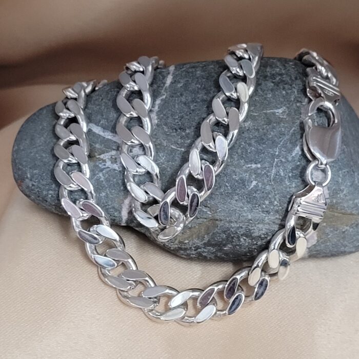 Men's 20" Solid Silver Curb Chain from Ace Jewellery, Leeds
