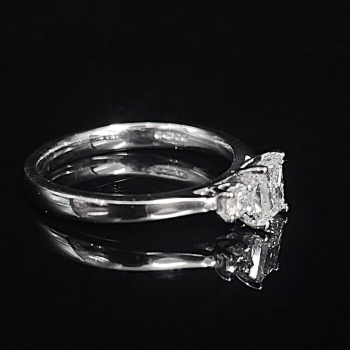 0.63ct Three-Stone Diamond Trilogy Ring Platinum from Ace Jewellery, Leeds