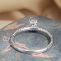 0.55ct Emerald Cut Diamond Engagement Ring Platinum from Ace Jewellery, Leeds