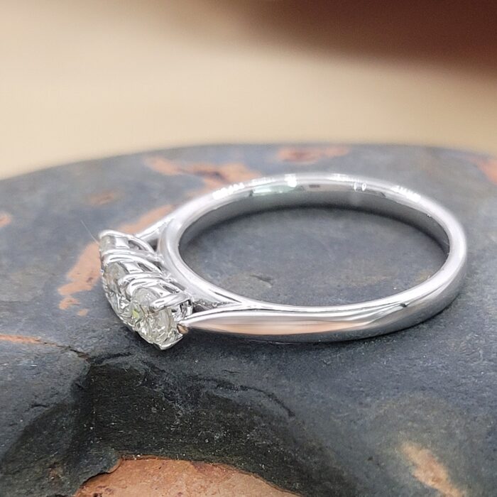 0.52ct Diamond Three-Stone Engagement Ring 9ct White Gold from Ace Jewellery, Leeds