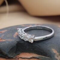 0.77ct Five-Stone Brilliant Cut Diamond Ring Platinum from Ace Jewellery, Leeds