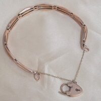 9ct Rose Gold Chain Link Bar Bracelet from Ace Jewellery, Leeds