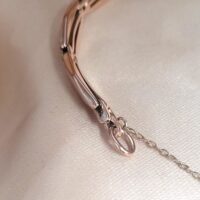 9ct Rose Gold Chain Link Bar Bracelet from Ace Jewellery, Leeds