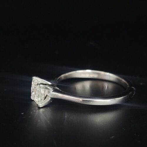 0.71ct Certificated Princess Cut Diamond Solitaire Engagement Ring Platinum from Ace Jewellery, Leeds