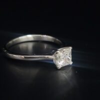 0.71ct Certificated Princess Cut Diamond Solitaire Engagement Ring Platinum from Ace Jewellery, Leeds