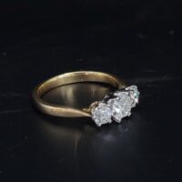 1.17ct Three-Stone Diamond Engagement Ring 18ct Yellow Gold from Ace Jewellery, Leeds