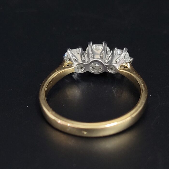 1.17ct Three-Stone Diamond Engagement Ring 18ct Yellow Gold from Ace Jewellery, Leeds