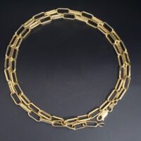 9ct Yellow Gold Paperlink Chain 20" from Ace Jewellery, Leeds