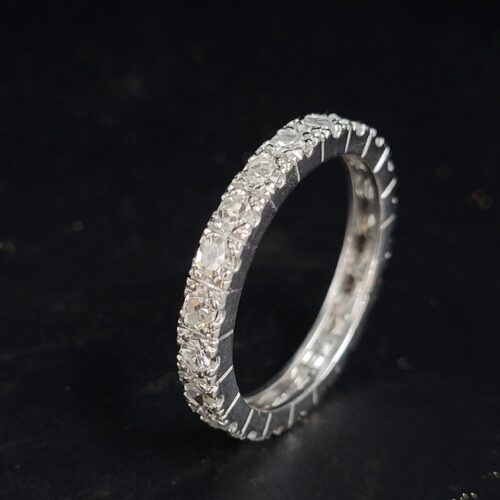 1.90ct Eight-Cut Diamond Full Eternity Ring 18ct White Gold from Ace Jewellery, Leeds