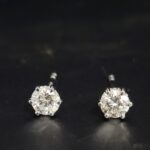 0.67ct Diamond Stud Earrings 18ct White Gold from Ace Jewellery, Leeds