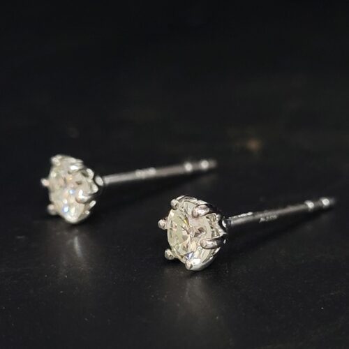 0.67ct Diamond Stud Earrings 18ct White Gold from Ace Jewellery, Leeds