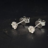 0.67ct Diamond Stud Earrings 18ct White Gold from Ace Jewellery, Leeds