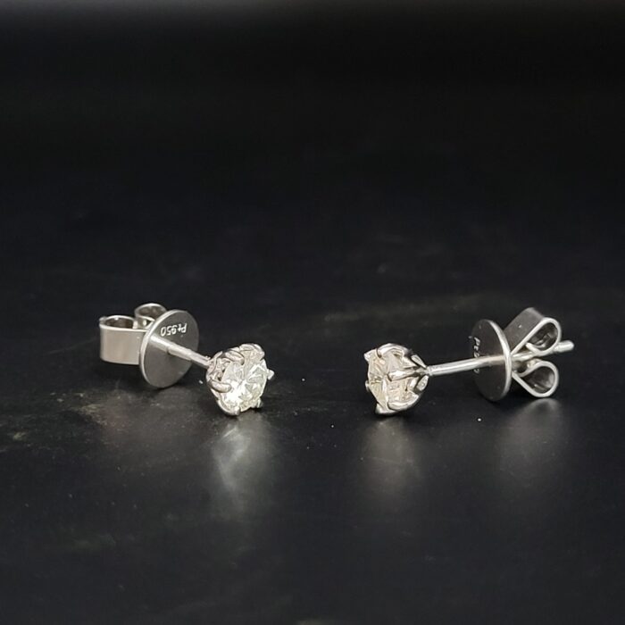 0.67ct Diamond Stud Earrings 18ct White Gold from Ace Jewellery, Leeds