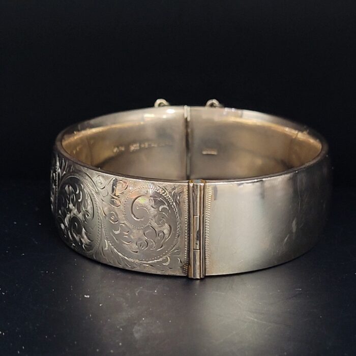 Vintage Metal-Core Cuff Bangle 1/5th 9ct Yellow Gold from Ace Jewellery, Leeds