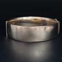 Vintage Metal-Core Cuff Bangle 1/5th 9ct Yellow Gold from Ace Jewellery, Leeds