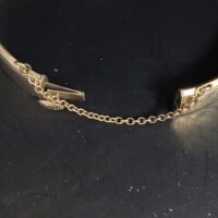 Vintage Metal-Core Cuff Bangle 1/5th 9ct Yellow Gold from Ace Jewellery, Leeds