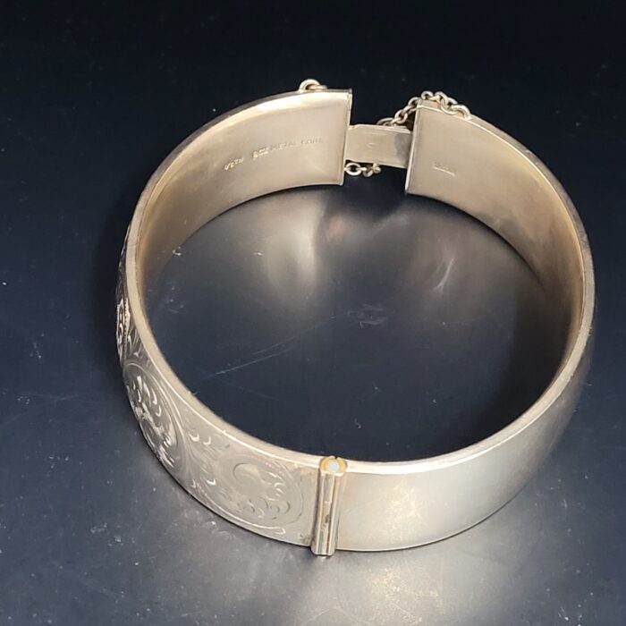 Vintage Metal-Core Cuff Bangle 1/5th 9ct Yellow Gold from Ace Jewellery, Leeds