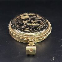 9ct Yellow Gold Floral Engraved Locket from Ace Jewellery, Leeds