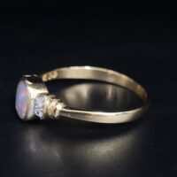 1.08ct Opal & Diamond Ring 18ct Yellow Gold from Ace Jewellery, Leeds