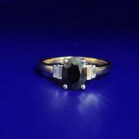 1.81ct Sapphire & Diamond Ring 18ct Yellow Gold from Ace Jewellery, Leeds