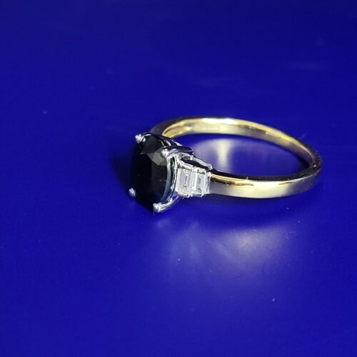 1.81ct Sapphire & Diamond Ring 18ct Yellow Gold from Ace Jewellery, Leeds