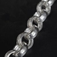 Chunky Silver Curved Link Belcher Chain 20" from Ace Jewellery, Leeds