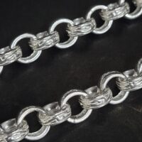 Chunky Silver Curved Link Belcher Chain 20" from Ace Jewellery, Leeds