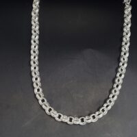 Chunky Silver Curved Link Belcher Chain 20" from Ace Jewellery, Leeds