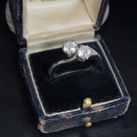 1.30ct Diamond Victorian Style Crossover Ring Platinum from Ace Jewellery, Leeds