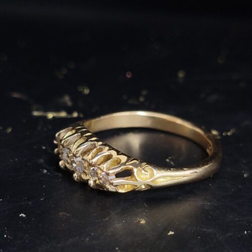 Antique 0.35ct Diamond Five-Stone Ring 18ct Yellow Gold from Ace Jewellery, Leeds