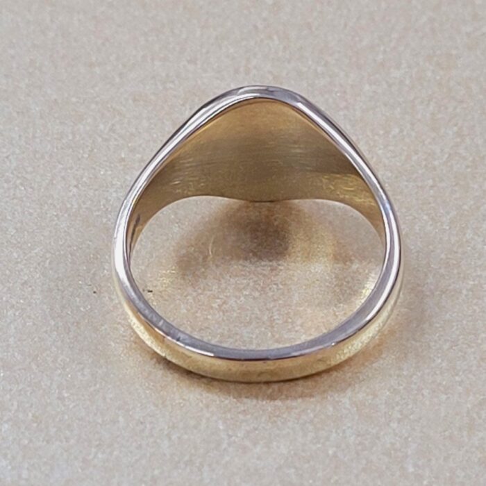 9ct Yellow Gold Oval Signet Ring 14mm x 12mm from Ace Jewellery, Leeds