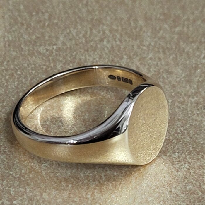 9ct Yellow Gold Oval Signet Ring 14mm x 12mm from Ace Jewellery, Leeds