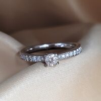 0.50ct Shoulder Set Diamond Engagement Ring Platinum from Ace jewellery, Leeds