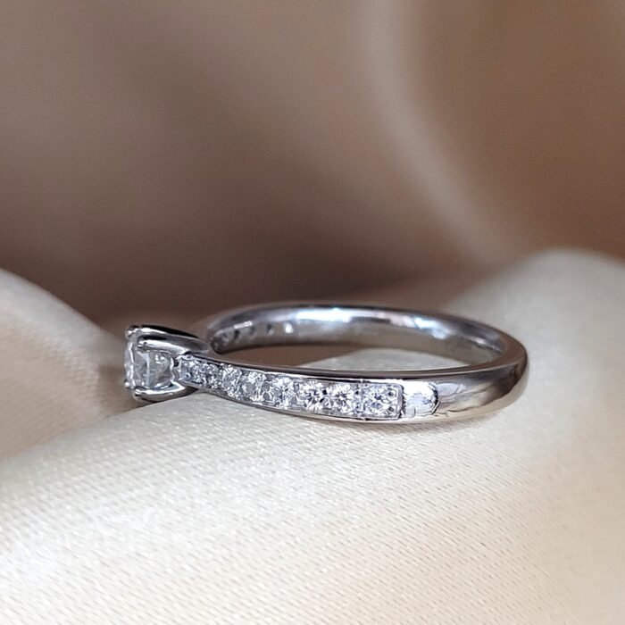 0.50ct Shoulder Set Diamond Engagement Ring Platinum from Ace jewellery, Leeds