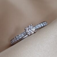 0.50ct Shoulder Set Diamond Engagement Ring Platinum from Ace jewellery, Leeds