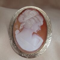 9ct Yellow Gold Cameo Brooch from Ace Jewellery, Leeds