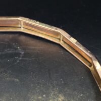 9ct Rose Gold Geometric-Shaped Bangle from Ace Jewellery, Leeds