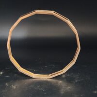 9ct Rose Gold Geometric-Shaped Bangle from Ace Jewellery, Leeds