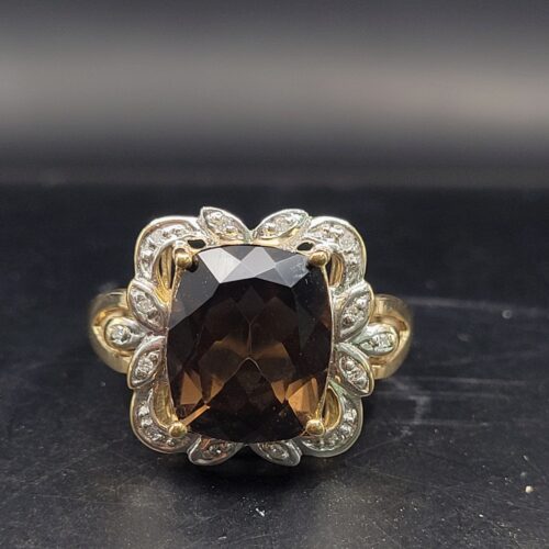 2.58ct Smoky Quartz & Diamond Ring from Ace Jewellery, Leeds